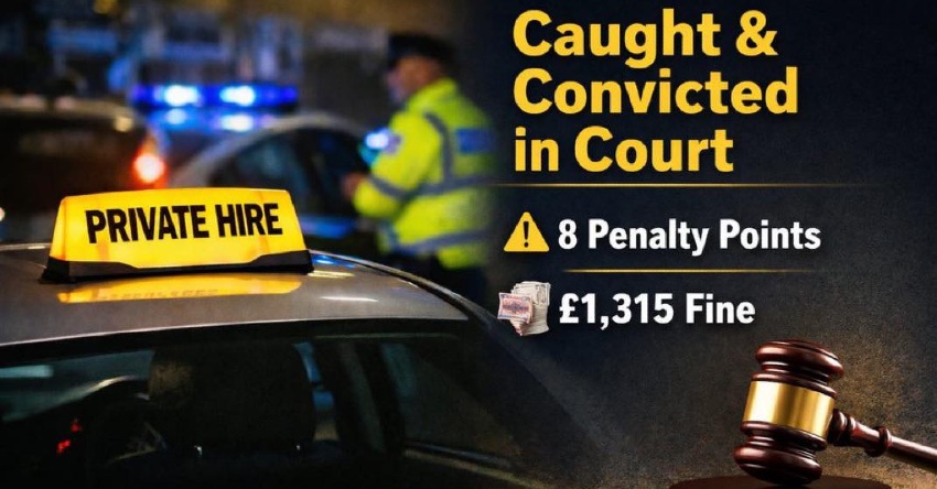  SEFTON PRIVATE HIRE DRIVER FINED FOR PLYING FOR HIRE 