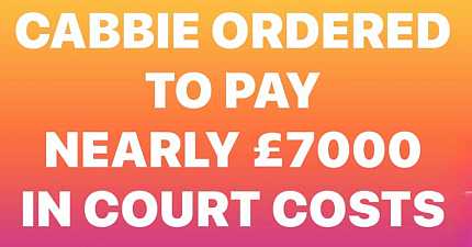 BUCKINGHAMSHIRE CABBIE ORDERED TO PAY NEARLY 7000 IN COURT COSTS 