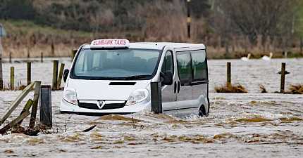 DRAMATIC WATER RESCUE IN ABERDEENSHIRE AS STORMS LASH SCOTLAND