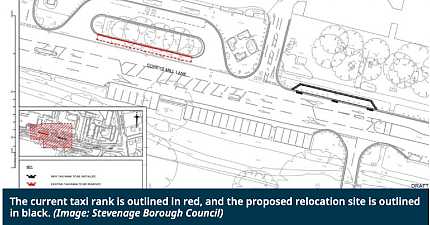HAVE YOUR SAY ON PROPOSED TAXI RANK MOVE IN STEVENAGE 