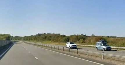 STOLEN TAXI STOPPED AFTER BEING DRIVEN THE WRONG WAY DOWN THE A55 IN ANGLESEY