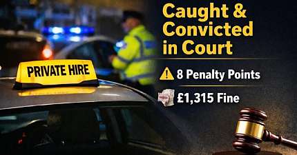 SEFTON PRIVATE HIRE DRIVER FINED FOR PLYING FOR HIRE