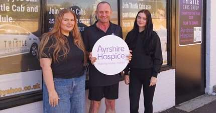 AYRSHIRE TAXI FIRM THISTLE CABS TEAMS UP WITH LOCAL HOSPICE FOR 2026 CHARITY PARTNERSHIP