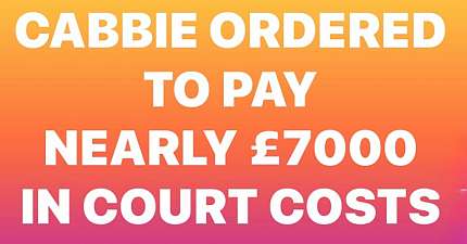 BUCKINGHAMSHIRE CABBIE ORDERED TO PAY NEARLY 7000 IN COURT COSTS