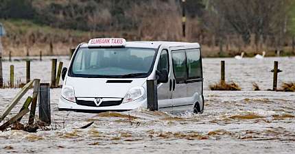 DRAMATIC WATER RESCUE IN ABERDEENSHIRE AS STORMS LASH SCOTLAND