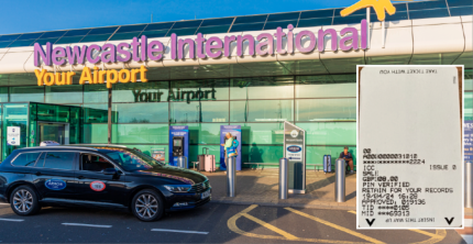 DRIVERS WARNING AFTER BEING CHARGED WHOPPING 561 FOR TWO DROP OFFS AT NEWCASTLE AIRPORT 