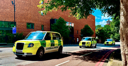 FROM BLACK CAB TO WHITE TAXI AMBULANCE NHS TRUST LAUNCHES GREENER PATIENT TRANSPORT
