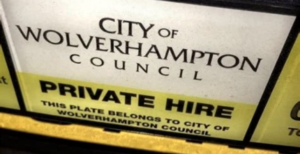 WOLVERHAMPTON COUNCIL ISSUES WARNING TO ALL PH DRIVERS OVER DISPLAYING LICENCE PLATES 