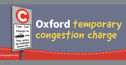 OXFORD TO IMPLEMENT TEMPORARY 5 CONGESTION CHARGE BUT TAXIS AND PHVS ARE EXEMPT
