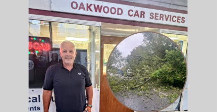 ENFIELD CAB DRIVER HAILED AS HERO FOR DARING MANOEUVER TO AVOID FALLING TREE