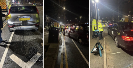 JOINT OPERATION CHECKING LICENSED VEHICLES IN MANCHESTER CITY CENTRE