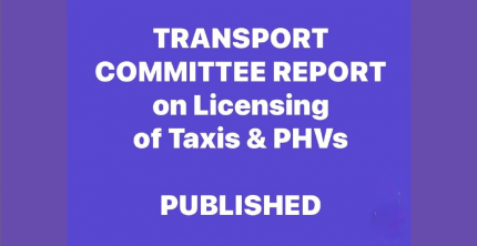 TRANSPORT COMMITTEE URGES MINISTERS TO GET TOUGH ON TAXI STANDARDS