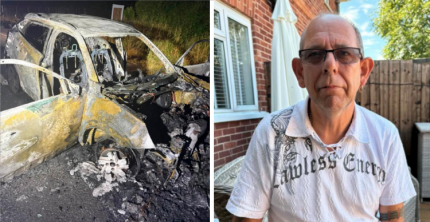 WEYMOUTH CABBIE HAILED FOR RESCUING DISABLED WOMAN FROM BLAZING CAR ON DORSET ROAD