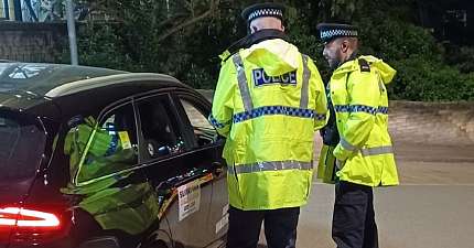WEEKEND POLICING OPERATION IN MACCLESFIELD FOCUSES ON TAXI SAFETY